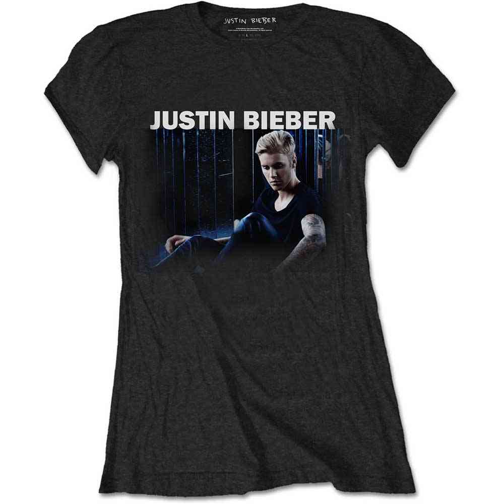 Justin Bieber Mirror ladies T shirt black | Attitude Europe Justin Bieber Color Fade ladies T shirt black | Attitude
